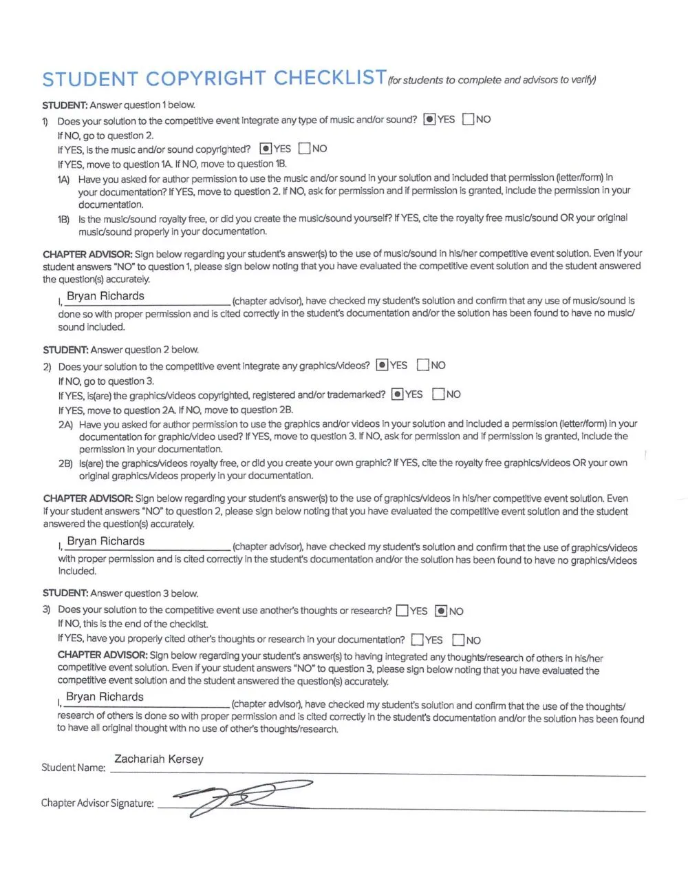 Copy of Student Copyright Checklist